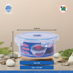 Hộp Super Look Tròn (Nhiều Size, Giao Màu Ngẫu Nhiên) Hiệp Thành Nhựa
