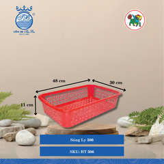 Sóng Ly 506 Dài: 48cm Rộng: 30cm Cao: 11cm Hiệp Thành Nhựa HT 506 (Giao Màu Ngẫu Nhiên)