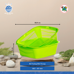 Rổ Vuông Đôi (Nhiều Size, Giao Màu Ngẫu Nhiên) Hiệp Thành Nhựa