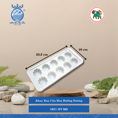 Khay Rau Câu Hoa Hướng Dương Dài: 23.5cm Rộng: 10cm Cao: 2.7cm Hiệp Thành Nhựa HT 563 (Giao Màu Ngẫu Nhiên)