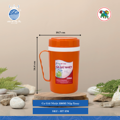 Ca Nhiệt Nắp Xoay (Nhiều Size, Giao Màu Ngẫu Nhiên) Hiệp Thành Nhựa