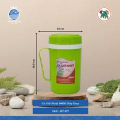 Ca Nhiệt Nắp Xoay (Nhiều Size, Giao Màu Ngẫu Nhiên) Hiệp Thành Nhựa