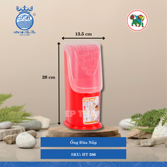 Ống Đũa Nắp Dài: 13.5cm Rộng: 12cm Cao: 28cm Hiệp Thành Nhựa HT 586 (Giao Màu Ngẫu Nhiên)