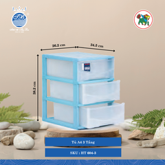 Tủ A4 Nhiều Tầng (Nhiều Size, Giao Màu Ngẫu Nhiên) Hiệp Thành Nhựa