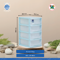 Tủ A4 Nhiều Tầng (Nhiều Size, Giao Màu Ngẫu Nhiên) Hiệp Thành Nhựa