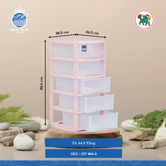 Tủ A4 Nhiều Tầng (Nhiều Size, Giao Màu Ngẫu Nhiên) Hiệp Thành Nhựa