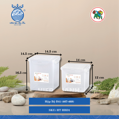 Hộp Bộ Đôi (467-468) Hiệp Thành Nhựa HT HBD1 (Giao Màu Ngẫu Nhiên)