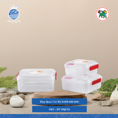 Hộp Quai Cài Bộ 3(432-433-434) Hiệp Thành Nhựa HT HQC31