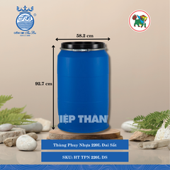 Thùng Phuy Đai Sắt (Nhiều Loại, Giao Màu Ngẫu Nhiên) Hiệp Thành Nhựa