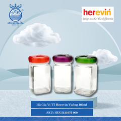 Hũ Gia Vị TT Herevin Vuông 160ml (Giao Màu Ngẫu Nhiên) 160ml 36 Cái/Thùng HUGI121075 000