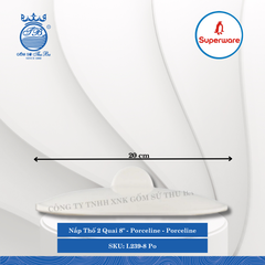 Nắp Thố 2 Quai Porceline Porceline (Nhiều Size) Superware Nhựa