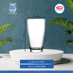 Ly Curve Lucky Glass Thủy Tinh (Nhiều Size)
