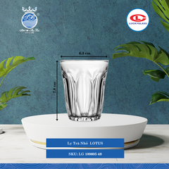 Ly Lotus Lucky Glass Thủy Tinh (Nhiều Size)