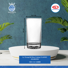 Ly Classic Diamond Lucky Glass Thủy Tinh (Nhiều Size)