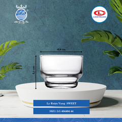 Ly Rượu Vang SWEET Ø: 6.8cm 110ml Cao: 5.1cm 144 Cái/Thùng 12 Cái/Hộp 17Gr. Lucky Glass Thủy Tinh TL Glass Cup LG 404404 44