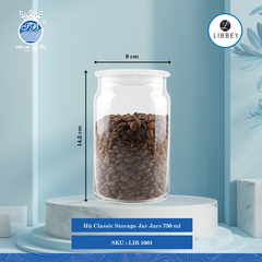 Hủ Classic Storage Jars Libbey Thủy Tinh (Nhiều Size)