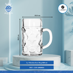 Ly Oktoberfest Mug Libbey Thủy Tinh (Nhiều Size)