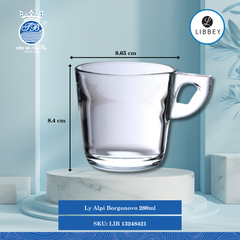Ly Alpi Borgonovo Libbey Thủy Tinh (Nhiều Size) (Nhiều Size)