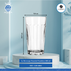 Ly Paneled Tumblers Libbey Thủy Tinh (Nhiều Size)