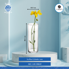 Bình Hoa Cylinder Vase Libbey Thủy Tinh (Nhiều Size)