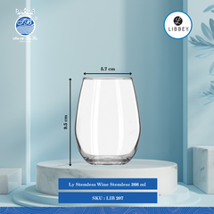 Ly Stemless Libbey Thủy Tinh (Nhiều Size)