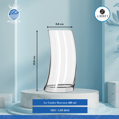 Ly Bravura ØĐáy: 7.7cm ØMiệng: 8.6cm 495ml Cao: 15.9cm 12 Cái/Thùng Libbey Thuỷ tinh US Glassware LIB 2212