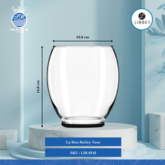 Lọ Hoa Vase Ø: 13.2cm Cao: 14.6cm 4 Cái/Thùng Libbey Thuỷ tinh US Flower Vase LIB 2715