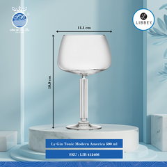 Ly Modern America Ø: 11.1cm 590ml Cao: 18.9cm 6 Cái/Thùng Libbey Thuỷ tinh EU Glassware LIB 412406