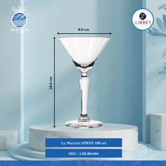 Ly SPKSY ØĐáy: 7.6cm ØMiệng: 9.9cm 193ml Cao: 16.4cm 12 Cái/Thùng Libbey Thuỷ tinh EU Glassware LIB 601404
