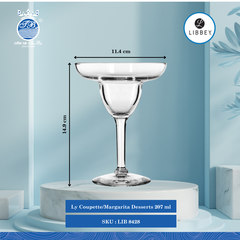 Ly Desserts ØMiệng: 11.4cm 207ml Cao: 14.9cm 12 Cái/Thùng Libbey Thuỷ tinh US Glassware LIB 8428
