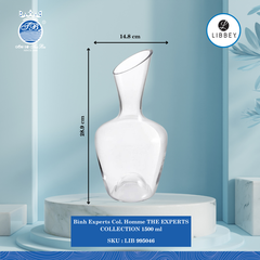 Bình THE EXPERTS COLLECTION Ø: 14cm 1,500ml Cao: 28.9cm 1 Cái/Thùng Libbey Thuỷ tinh EU Pot LIB 995046