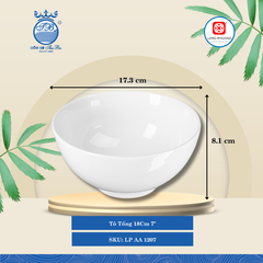 Tô Tống Trắng (Nhiều Size) Long Phương Sứ