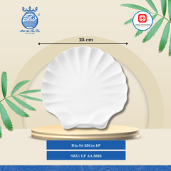 Dĩa Sò Trắng (Nhiều Size, Nhiều Loại) Long Phương Sứ