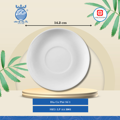 Dĩa Cà Phê Trắng (Nhiều Size) Long Phương Sứ