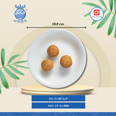 Dĩa Ảo Trắng (Nhiều Size) Long Phương Sứ