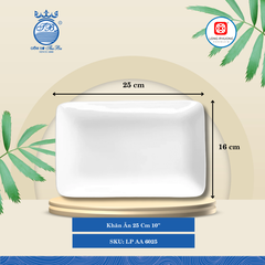 Khăn Ăn Trắng (Nhiều Size, Nhiều Loại) Long Phương Sứ