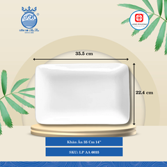 Khăn Ăn Trắng (Nhiều Size, Nhiều Loại) Long Phương Sứ