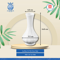 Lọ Hoa Củ Tỏi Trắng (Nhiều Loại) Long Phương Sứ