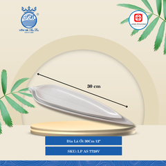 Dĩa Lá Ớt Trắng (Nhiều Size) Long Phương Sứ