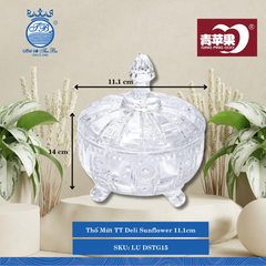 Thố Mứt TT Deli Sunflower 11.1cm Ø: 11.1cm Cao: 14cm 24 Cái/Thùng LU DSTG15
