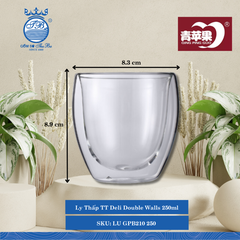 Ly Double Walls (Nhiều Size) DELI Thủy Tinh