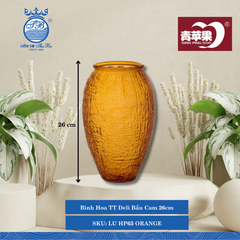 Bình Hoa Bầu 26cm (Nhiều Màu) DELI Thủy Tinh