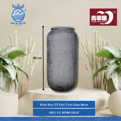 Bình Hoa Tròn 26cm (Nhiều Màu) DELI Thủy Tinh