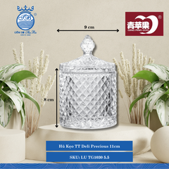 Hũ Kẹo TT Deli Precious 11cm Ø: 9cm Cao: 8cm 18 Cái/Thùng LU TG1030 5.5