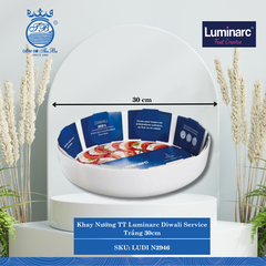 Khay Nướng Diwali Service Trắng (Nhiều Size) Luminarc Thủy Tinh