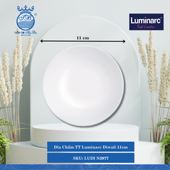 Đĩa Chấm TT Luminarc Diwali 11cm Ø: 11cm Cao: 3cm 36 Cái/Thùng 6 Cái/Lốc LUDI N3977