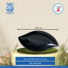 Dĩa Lá DL 00, DL 01, DL 02, DL 03, DL 04 Bộ Màu Đen (Nhiều Size) Fataco Nhựa