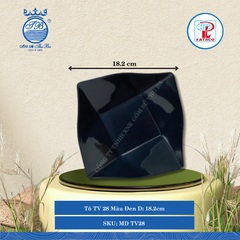 TÔ TV 26, TV 27, TV 28, TV 29 Bộ Màu Đen (Nhiều Size) Fataco Nhựa