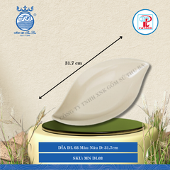 Dĩa Lá DL 01, DL 02, DL 03, DL 04 Bộ Màu Nâu (Nhiều Size) Fataco Nhựa