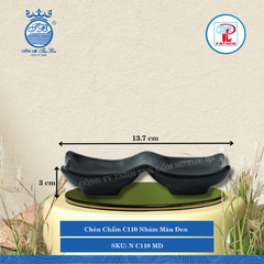 Chén Chấm C 110N, C 111N Nhám Màu Đen (Nhiều Size) Fataco Nhựa